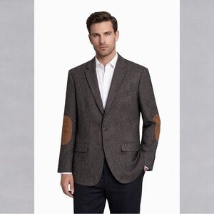 Calvin Klein Extreme Slim Fit Charcoal Birdseye Wool Blend Suit Jacket Blazer 42